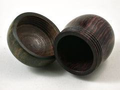 LV-3097  Camatillo & Verawood Acorn Wooden Pill Holder, Ring Box, -SCREW CAP