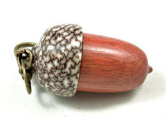LV-3561  Wooden Acorn Pendant Box  from Satine & Betelnut-SCREW CAP