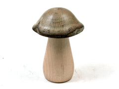 LV-3655  Coast Live Oak & Hornbeam Mini Wooden Mushroom Box, Pill Box-THREADED