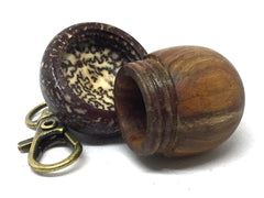 LV-4809 Acorn Pendant Box, Compartment Jewelry from Chittum & Betelnut-SCREW CAP