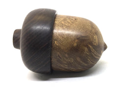 LV-4920 Pollyana Burl & Hawaiian Kou Acorn Trinket Box, Keepsakes, Jewelry Box-SCREW CAP