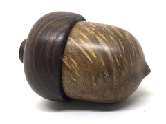 LV-4920 Pollyana Burl & Hawaiian Kou Acorn Trinket Box, Keepsakes, Jewelry Box-SCREW CAP
