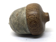 LV-4923 Buckeye Burl & Brownheart Acorn Trinket Box, Keepsakes, Jewelry Box-SCREW CAP