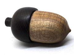 LV-4932 Curly Koa with Kou Acorn Jewelry, Ring Box, Pill Box, Trinket Box-SCREW CAP