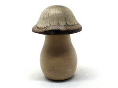 LV-4939 Maple & Live Oak Wooden Mushroom Secret Compartment, Pill Box, Jewelry Box-THREADED