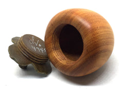 LV-4945 Persimmon Threaded Box from Chakte Viga & Verawood-SCREW CAP