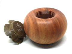 LV-4950 Persimmon Threaded Box from Chakte Viga & Verawood-SCREW CAP