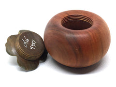 LV-4951 Persimmon Threaded Box from Chakte Viga & Verawood-SCREW CAP