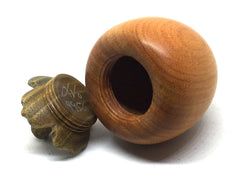 LV-4956 Persimmon Threaded Box from Chakte Viga & Verawood-SCREW CAP