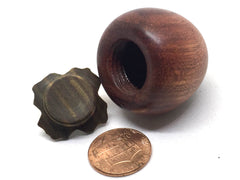 LV-4958 Persimmon Threaded Box from Cardinalwood & Verawood-SCREW CAP