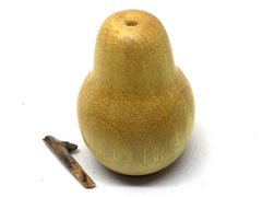 LV-4961 Hand Turned Pear Shaped Salt & Pepper Shaker, Secret Compartment from Yellowheart Wood