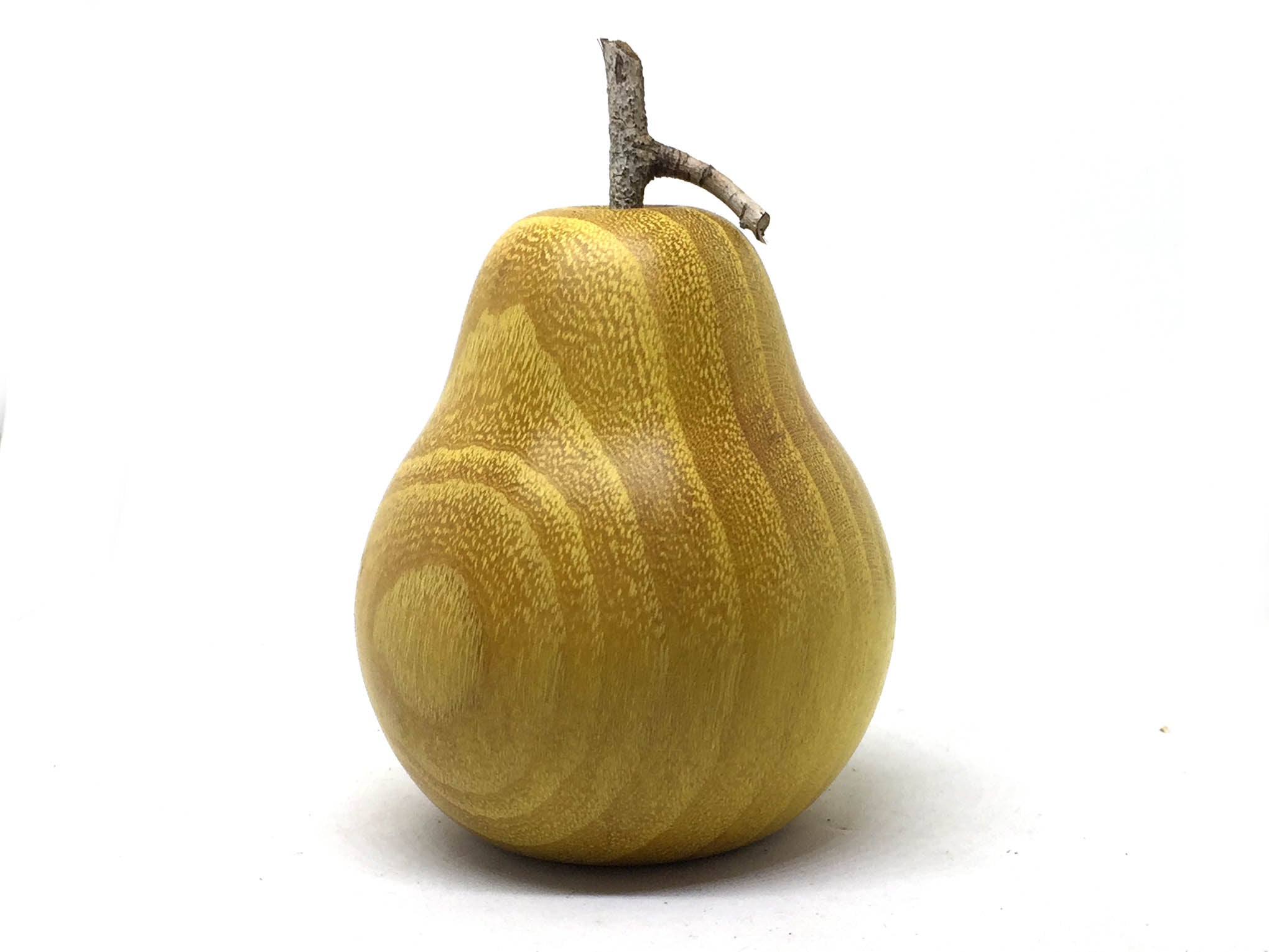LV-4962 Hand Turned Pear Shaped Salt & Pepper Shaker, Secret Compartment from Osage Orange