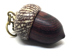 LV-4968 Camatillo & Betelnut Acorn Pendant Box, Charm, Pill Holder-SCREW CAP