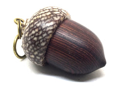 LV-4968 Camatillo & Betelnut Acorn Pendant Box, Charm, Pill Holder-SCREW CAP