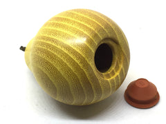 LV-4969 Hand Turned Pear Shaped Salt & Pepper Shaker, Secret Compartment from Osage Orange