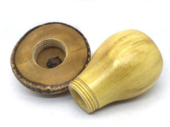 LV-4975 Wisteria & Yellowheart Threaded Wooden Mushroom Box