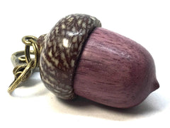 LV-4992 Acorn Pendant Box, Secret Compartment from Purpleheart & Betel Nut-SCREW CAP