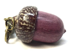 LV-4992 Acorn Pendant Box, Secret Compartment from Purpleheart & Betel Nut-SCREW CAP