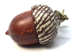 LV-4993 Wooden Acorn Pendant Box from Cardinalwood & Betelnut-SCREW CAP