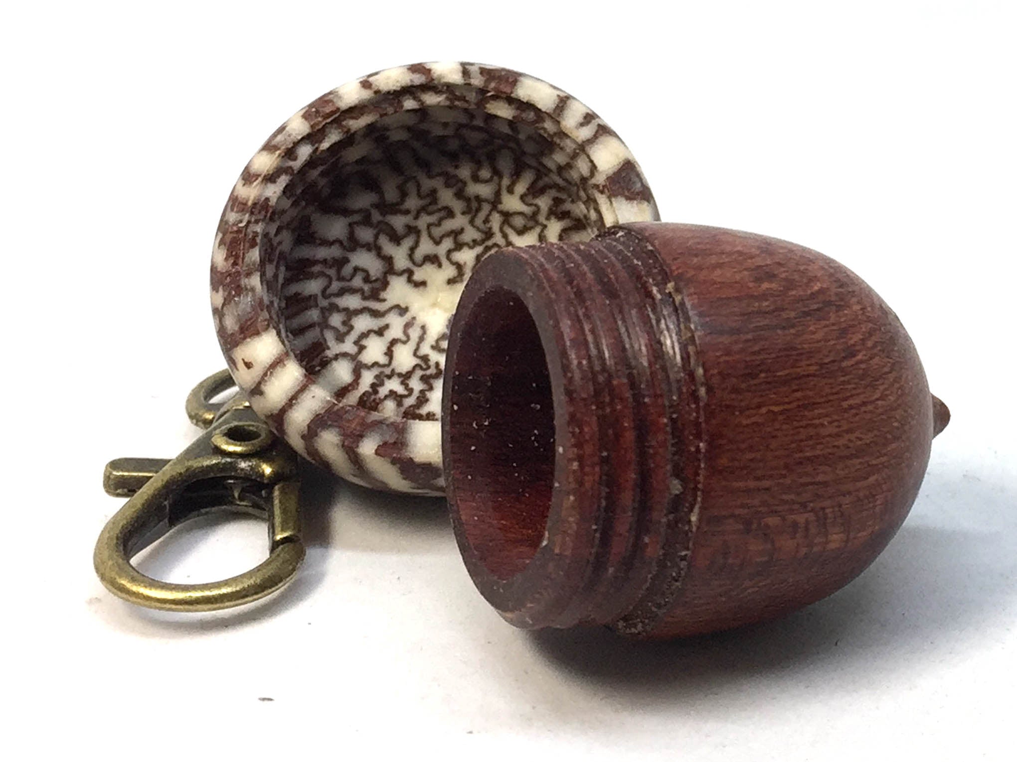 LV-4993 Wooden Acorn Pendant Box from Cardinalwood & Betelnut-SCREW CAP