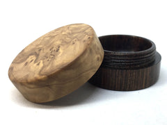 LV-4998 Olive Burl cap with Suriname Ironwood, Ring Holder, Jewelry Box-SCREW CAP