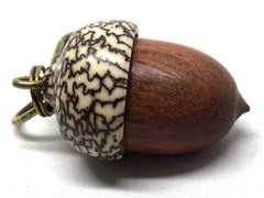 LV-5003 Wooden Acorn Pendant Box from Cardinalwood & Betelnut-SCREW CAP