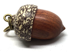 LV-5003 Wooden Acorn Pendant Box from Cardinalwood & Betelnut-SCREW CAP