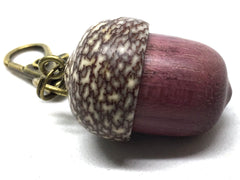 LV-5005 Acorn Pendant Box, Secret Compartment from Purpleheart & Betel Nut-SCREW CAP