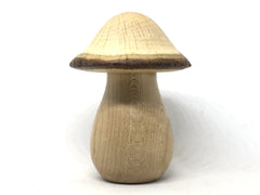 LV-5026 Birdseye Maple & Valley Oak Wooden Mushroom Keepsake Box, Pill, Jewelry Box-THREADED