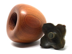 LV-5027 Persimmon Threaded Box from Chakte Viga & Verawood-SCREW CAP