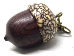 LV-5032 Camatillo & Betelnut Acorn Pendant Box, Charm, Pill Holder-SCREW CAP