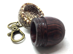 LV-5032 Camatillo & Betelnut Acorn Pendant Box, Charm, Pill Holder-SCREW CAP