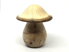 LV-5036 Birdseye Maple & Valley Oak Wooden Mushroom Keepsake Box, Pill, Jewelry Box-THREADED