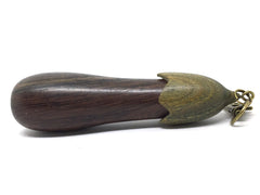 LV-5037 Khamphi Rosewood & Verawood Eggplant Trinket Box, Needle Case, Jewelry Box-SCREW CAP