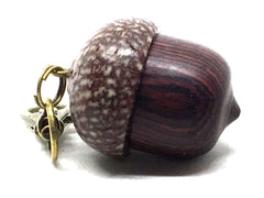 LV-5046 Camatillo & Betelnut Acorn Pendant Box, Charm, Pill Holder-SCREW CAP