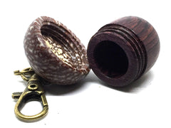 LV-5046 Camatillo & Betelnut Acorn Pendant Box, Charm, Pill Holder-SCREW CAP