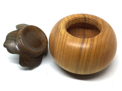 LV-5047 Persimmon Threaded Box from Orangeheart & Verawood-SCREW CAP