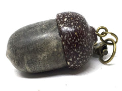 LV-5064 Buckeye Burl & Betelnut Acorn Key Fob, Pill Holder, Cash Stash-SCREW CAP