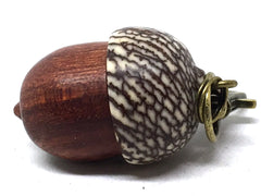 LV-5067 Wooden Acorn Pendant Box from Cardinalwood & Betelnut-SCREW CAP