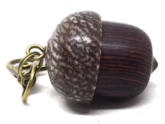 LV-5074 Camatillo & Betelnut Acorn Pendant Box, Charm, Pill Holder-SCREW CAP