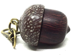 LV-5074 Camatillo & Betelnut Acorn Pendant Box, Charm, Pill Holder-SCREW CAP