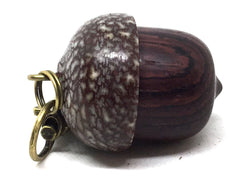 LV-5074 Camatillo & Betelnut Acorn Pendant Box, Charm, Pill Holder-SCREW CAP