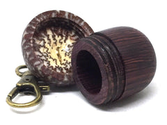 LV-5074 Camatillo & Betelnut Acorn Pendant Box, Charm, Pill Holder-SCREW CAP