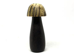 LV-5106 Raffia Palm Nut with Suriname Ironwood Mushroom Pill Holder, Needlecase-THREADED