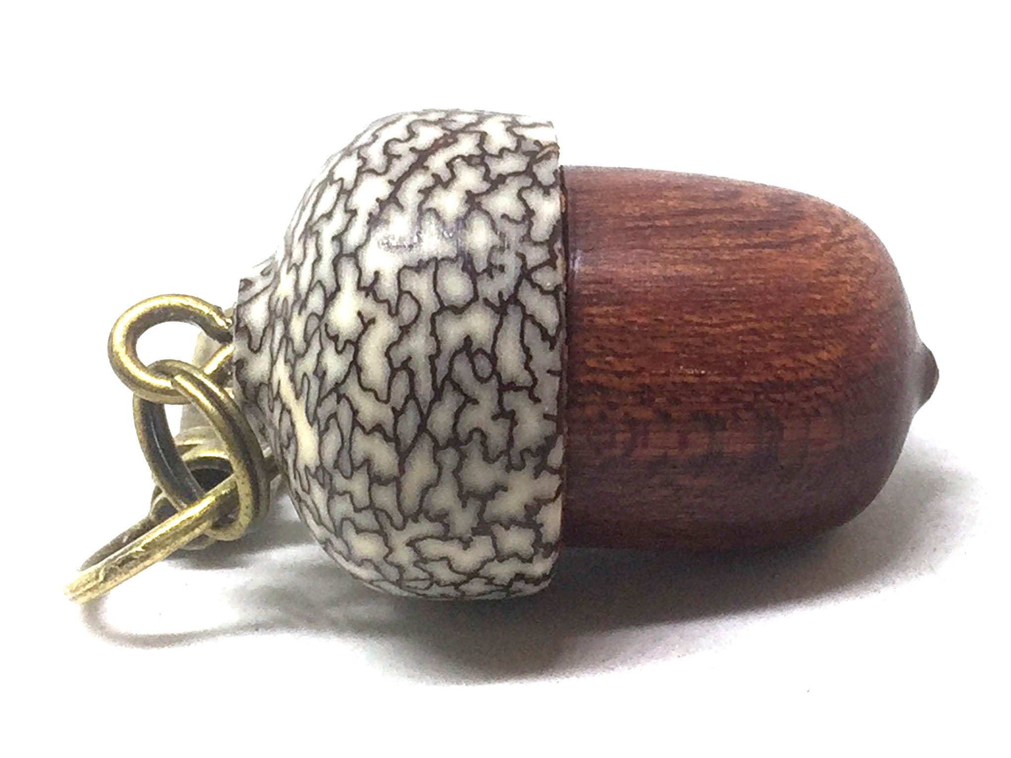 LV-5111 Wooden Acorn Pendant Box from Cardinalwood & Betelnut-SCREW CAP