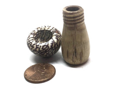 LV-5121 Canyon Live Oak & Betel Nut Mushroom Secret Compartment, Pill Holder-SCREW CAP
