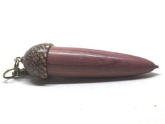 LV-5122 Acorn Pendant Box, Secret Compartment from Purpleheart & Betel Nut-SCREW CAP