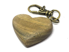 LV-5157 Verawood Heart Charm, Keychain, Wedding, Anniversary Gift-Hand Made