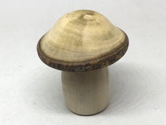 LV-5170 American Holly & Edible Fig Wooden Mushroom Box-THREADED