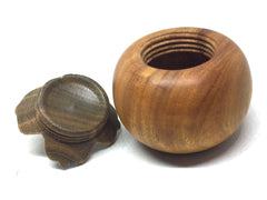 LV-5177 Persimmon Threaded Box from Chakte Viga & Verawood-SCREW CAP